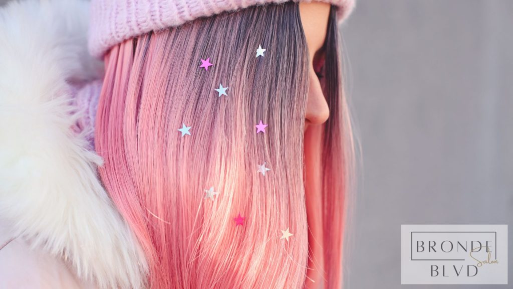 Breast Cancer Awareness Pink Hair Don't Care